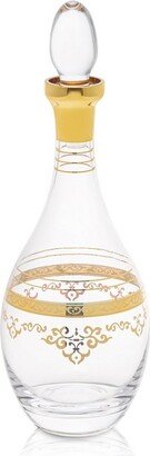 Wine Decanter with Rich Gold Design