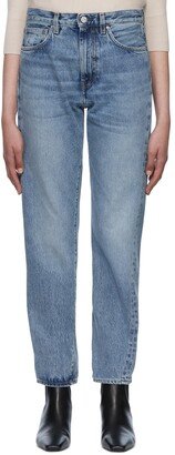 Blue Twisted Seam Jeans-AA