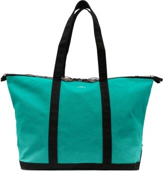 Logo-Print Cotton Tote Bag