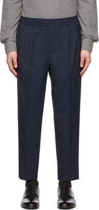 Navy Wool Trousers