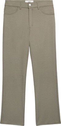 Wool Straight-Leg Trousers-AD