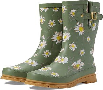 Waterproof Mid Rain Boot (Dainty Daisy) Women's Rain Boots