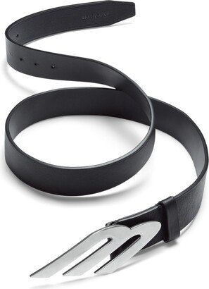 B-buckle leather belt-AA