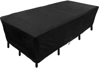 National Tree Company 108 Waterproof Patio Furniture Cover, Black - 108 in