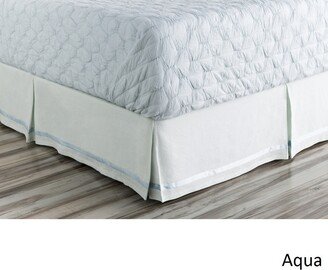 Abdiel Geometric Linen/Polyester Bed Skirt