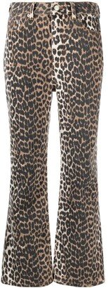 Betzy leopard cropped jeans