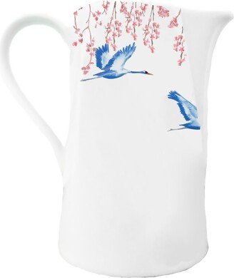 Catchii Cherry Blossom & Lucky Cranes Jug