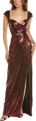 Metallic Column Gown