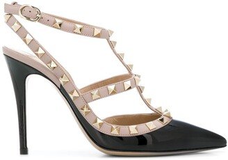 Rockstud 100mm ankle-strap pumps-AA