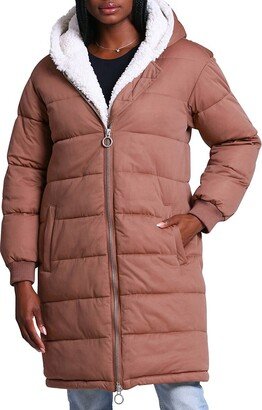 Thermal Puff™ Relaxed Fit Faux Fur Lined Hooded Puffer Jacket