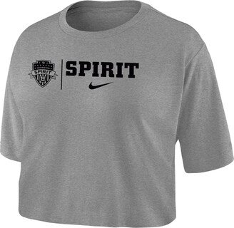 Washington Spirit Women's Dri-FIT Soccer Cropped T-Shirt in Grey