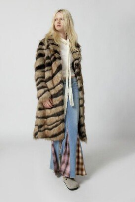 Bengal Kiss Faux Fur Overcoat