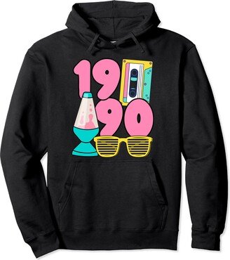 90s Throw Back Best of 1990 Best of 1990 Retro 90s Night Summer Vibes 90s Vintage Pullover Hoodie