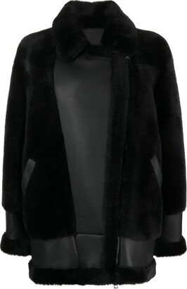 Shearling Biker Jacket-AA