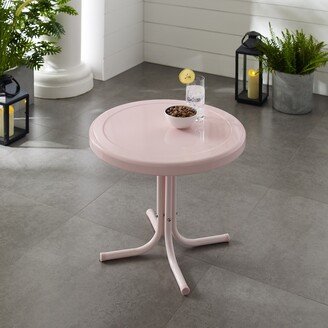 Crosley Furniture Retro Metal Side Table In Pink