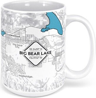 Big Bear Lake Map - 15Oz Ceramic Mug