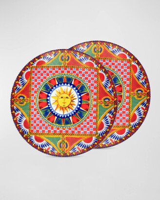 Dolce&Gabbana Casa Carretto Sole Set 2 Dessert Plates