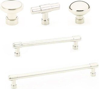 Industry Cabinet Pulls & Knobs in Polished Nickel, Handles Hardware, Drawer Pull