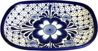 Blue Hand Painted Talavera Serving Dish-AA