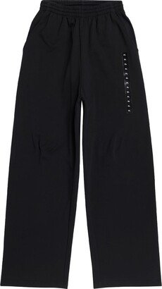 Wide-Leg Cotton Sweatpants