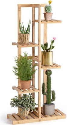 Slickblue 5 Tier 6 Potted Plant Stand Rack for Patio Yard