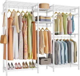 VIPEK JustRoomy Heavy Duty Clothes Rack Portable Closet Wardrobe Large Garment Rack for Hanging Clothes, White