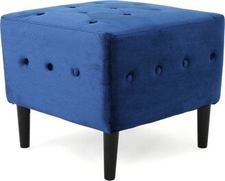 Esther Tufted Ottoman Navy Blue