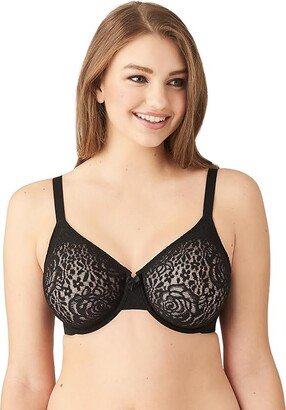 Halo Lace Underwire Bra 851205 (Black) Women's Bra