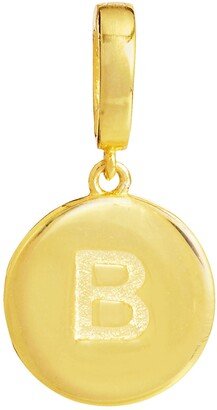 18K Gold Vermeil Sterling Silver Hinged Initial Charm