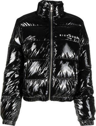 Logo-Print Padded Jacket-AC