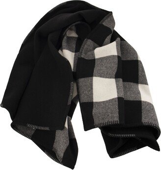 Pure Wool Check Scarf-AA