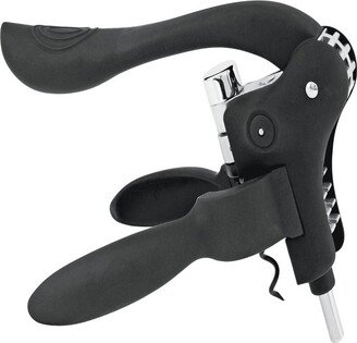 Virtuoso Easy Lever Corkscrew, Stainless Steel And Ergonomic Soft Touch Handle, Black Finish