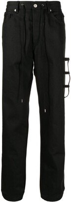 Straight-Leg Drawstring Trousers-AI