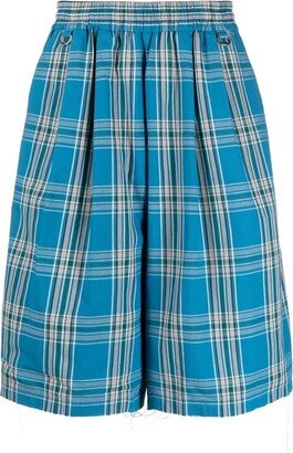 Tartan Knee-Length Shorts