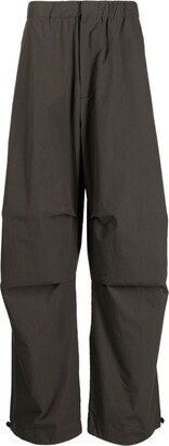 Straight-Leg Cotton Trousers-CJ