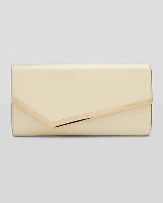 Emmie Flap Patent Leather Clutch Bag