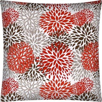 Joita Home Joita BURSTING BLOOMS Brown Indoor/Outdoor - Zippered Pillow Cover