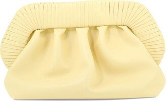 Bios Pleated Foldover Top Clutch Bag