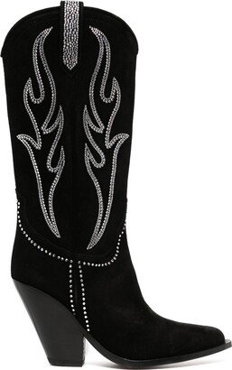 Santa Fe 100mm high-heeled boots