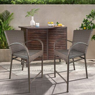 Master Outdoor Patio Rattan Barstool