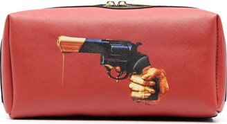 Gun-Print Wash Bag