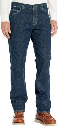 Flame-Resistant (FR) Rugged Relaxed Fit Flex Jeans (Deep Indigo Wash) Men's Jeans