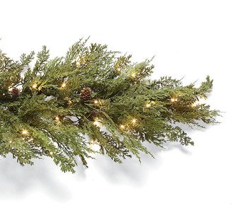 9 ft. Outdoor Soft Cedar Lighted Garland