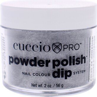 Pro Powder Polish Nail Colour Dip System - Black Glitter by Cuccio Colour for Women - 1.6 oz Nail Powder