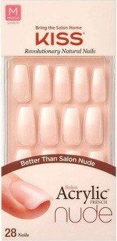 Kiss Nails KISS Salon Acrylic Nude French Manicure - Leilani - 28ct