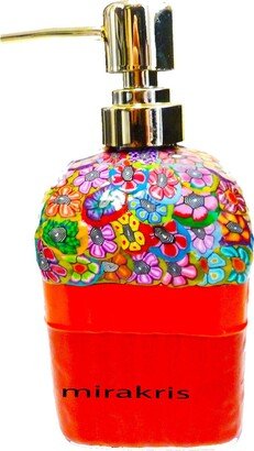 Colorful Liquid Hand Soap Dispenser, Bathroom Products Glass Dish