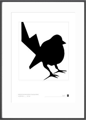 Curiosity Snug Abstract Bird Series - Talking Robin - Black