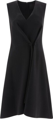 V-Neck Sleeveless Dress-AT