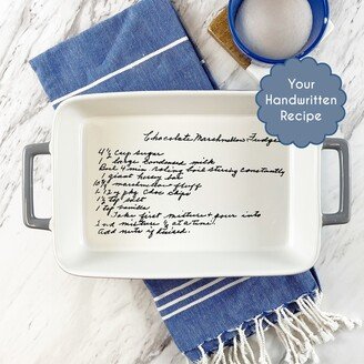 Handwritten Recipe Bakeware | Personalized Casserole Pan Hand Written Recipe Engraved Baking Dish Display Pie Pan Bridal Shower