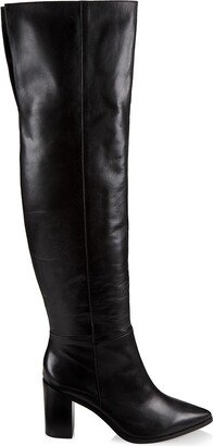 Mikki Leather Over-the-Knee Boots-AA